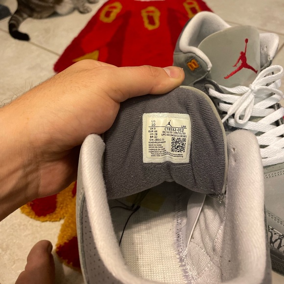 Air Jordan 3 Cool Grey size 10 Brand new with receipt! - Picture 5 of 16